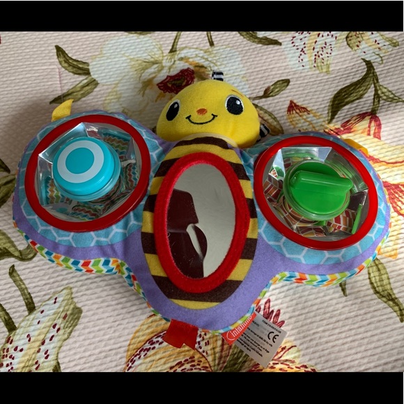 Infantino Squeak and Peek Bumble Bee Mirror Pal (Gift with Purchase) - Picture 11 of 12